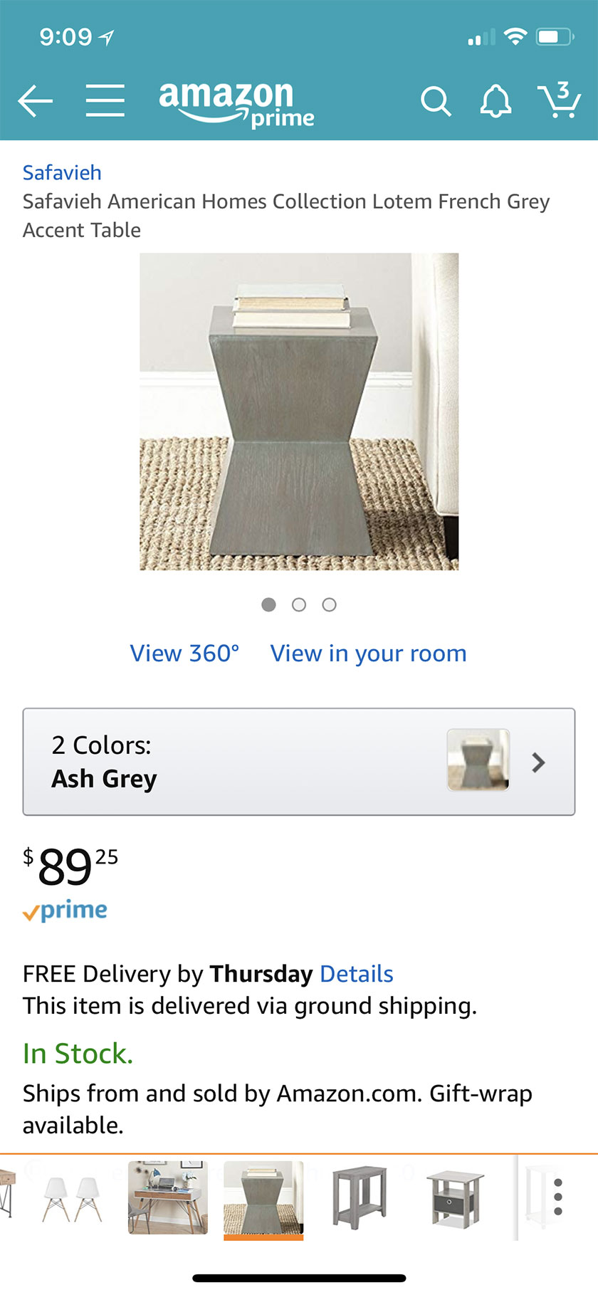 amazon prime accent table