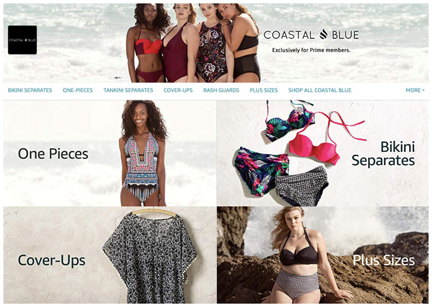 coastal blue amazon storefront