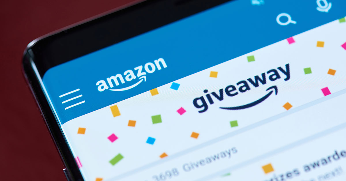 Amazon giveaway feature