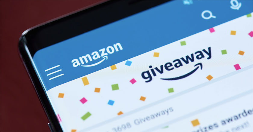 All You Need to Know About Amazon Giveaways Amazon giveaway on phone
