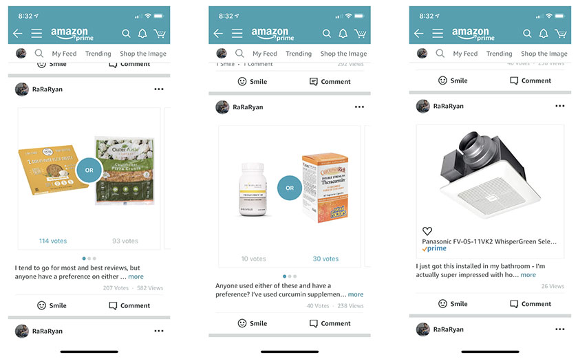 Amazon Has a Social Media Platform? We Tried Out Spark Amazon Spark example posts 3