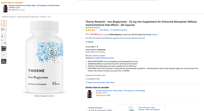 Thorne Research Iron 1