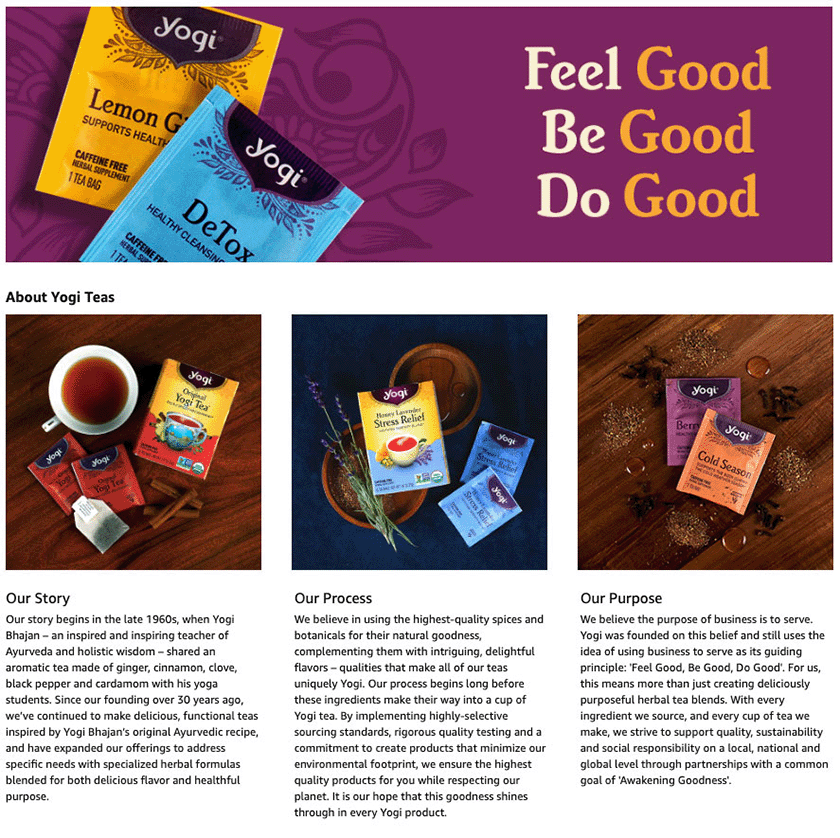 Yogi Tea Content