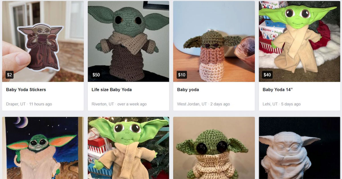 baby yoda knock offs feature