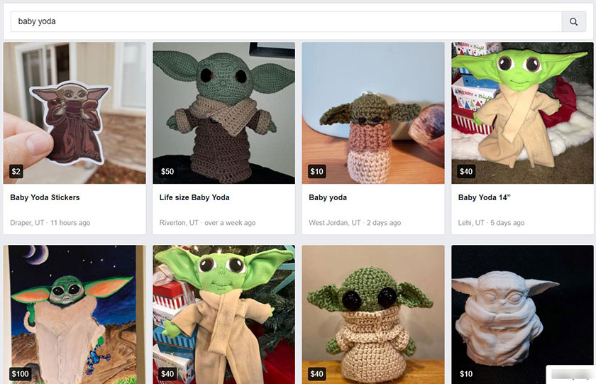 baby yoda products