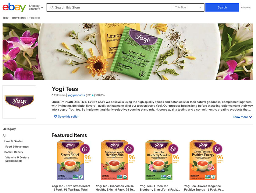 How to Brand Yourself on Amazon, eBay, Walmart, and Google Shopping yogi tea on ebay