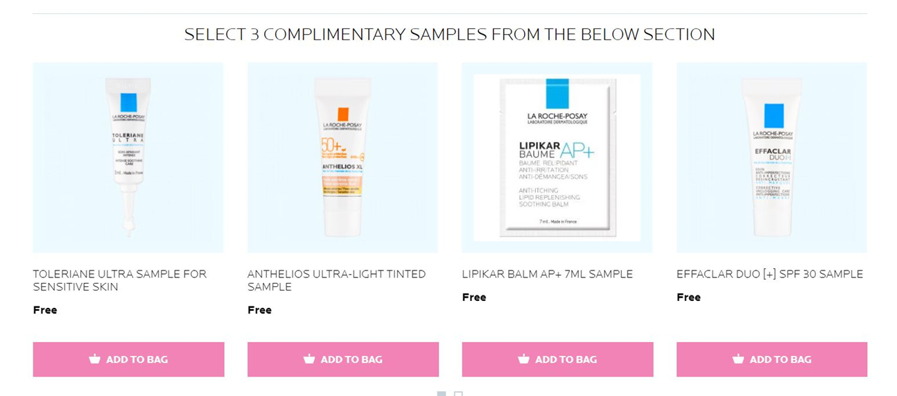 Select Complimentary Samples