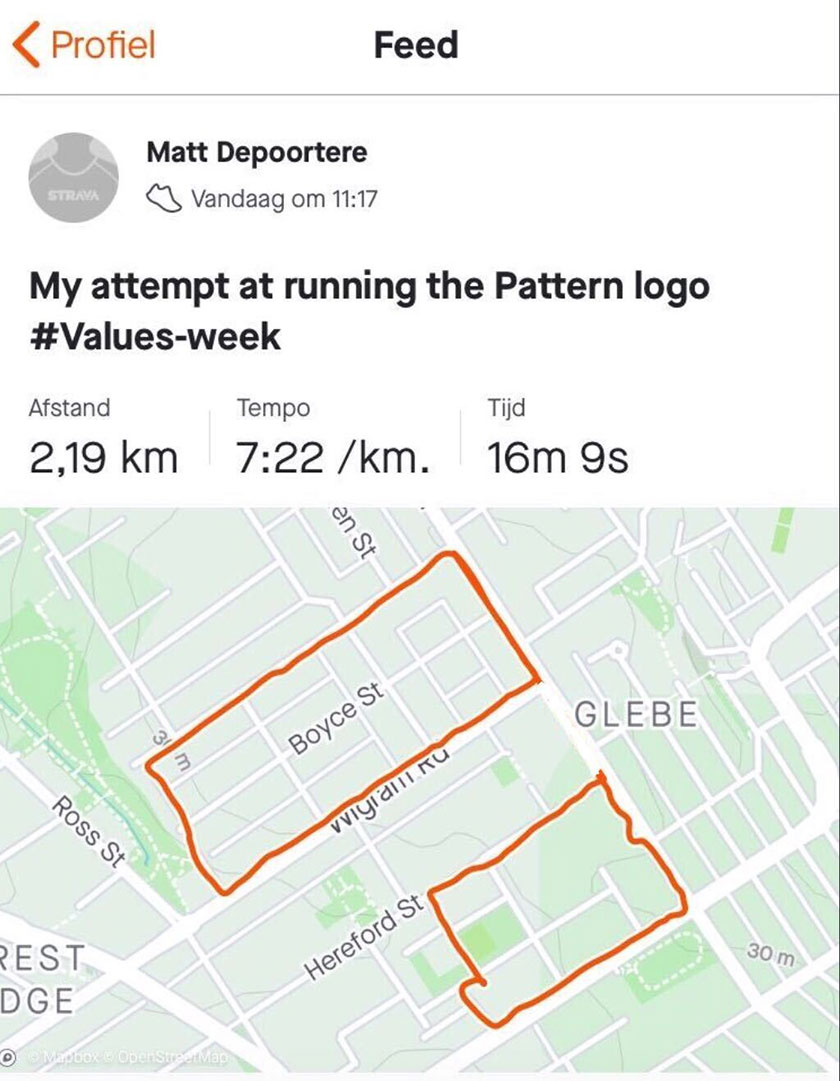 Pattern Values Week 2020: A Socially Distanced Celebration pattern logos run value week