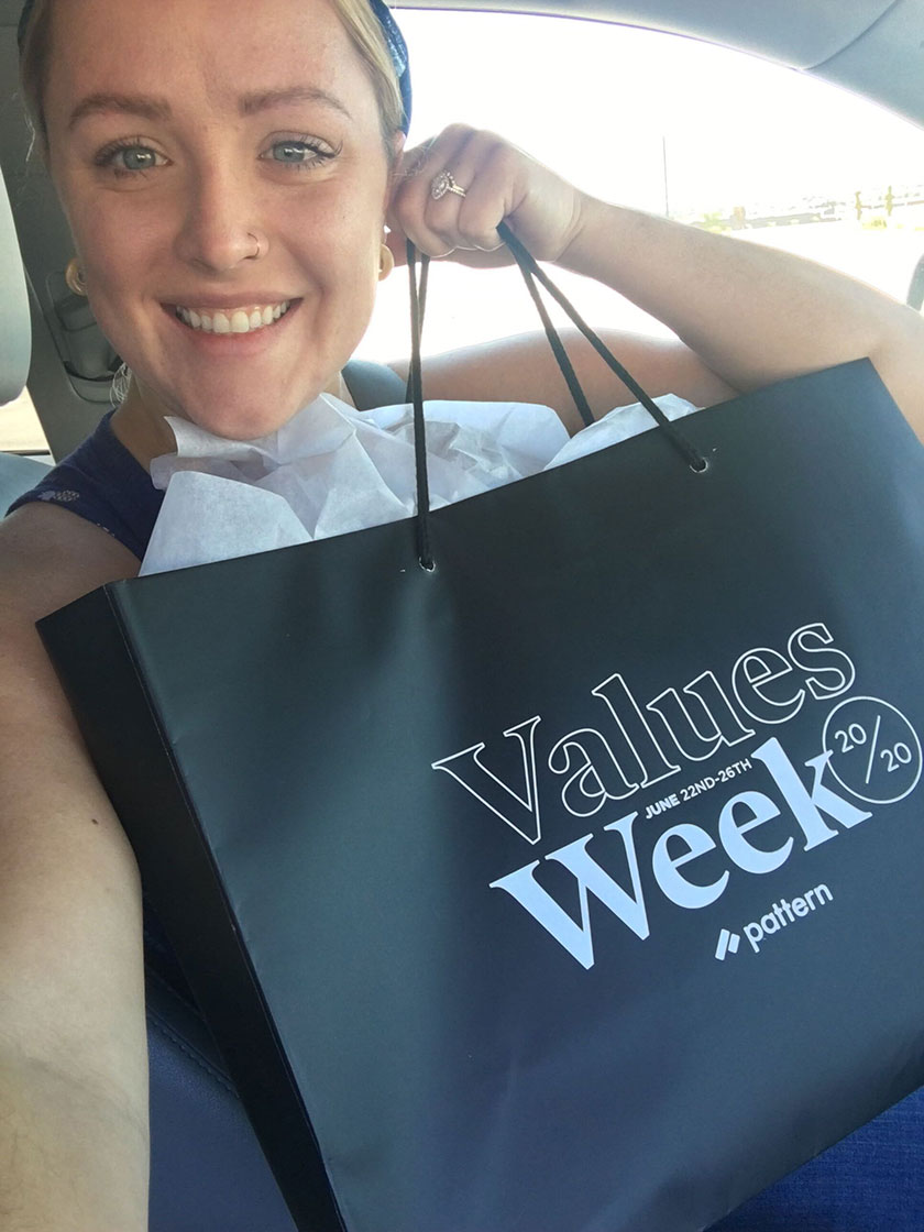 Pattern Values Week 2020: A Socially Distanced Celebration values week gift
