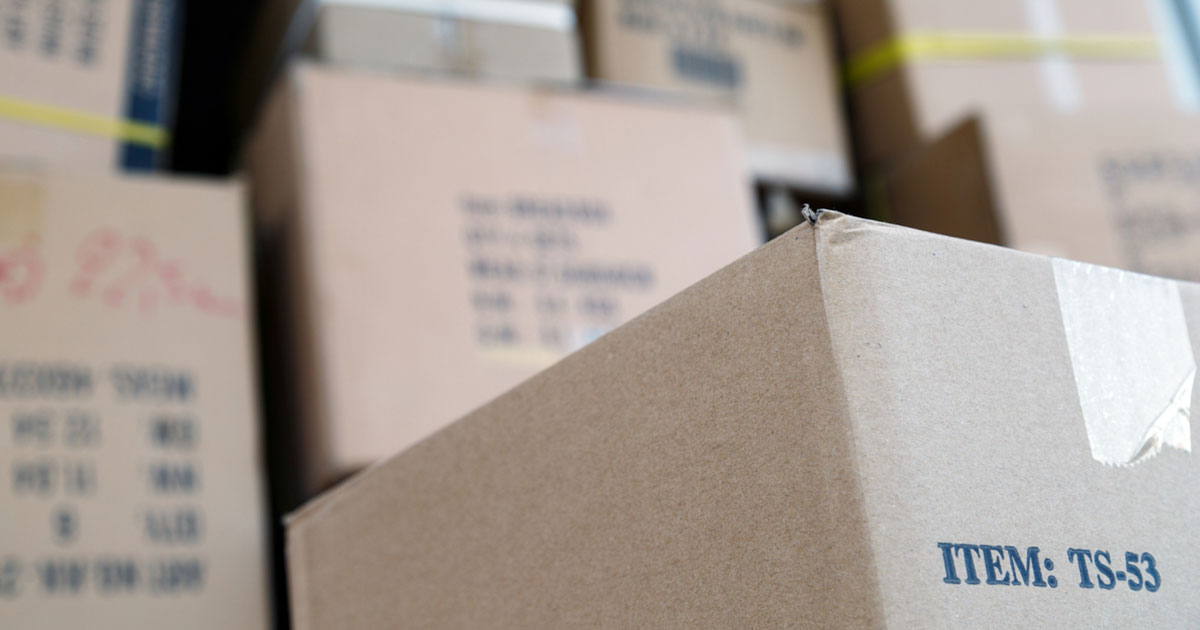 packages stacked