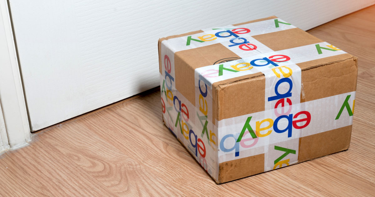 ebay box on floor
