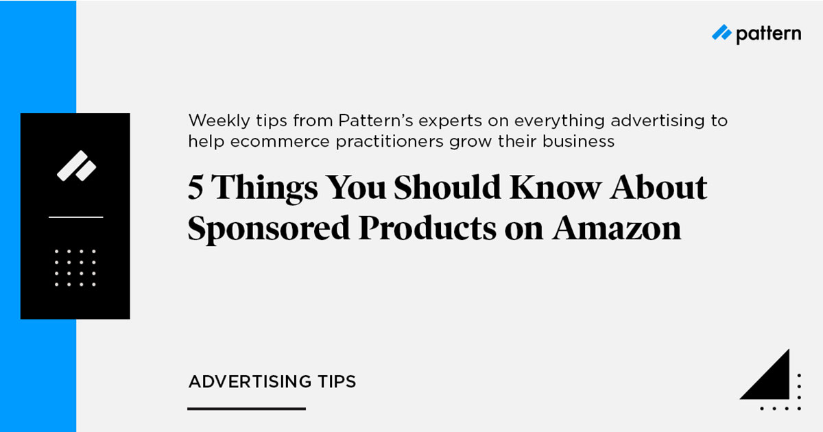 sponsored products on Amazon