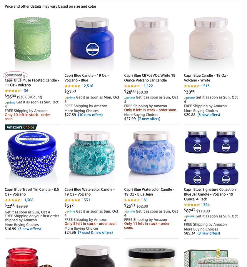 candle example