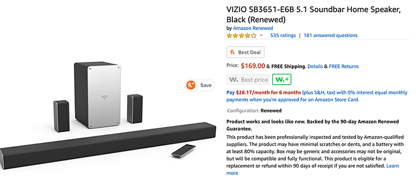 Vizio Soundbar