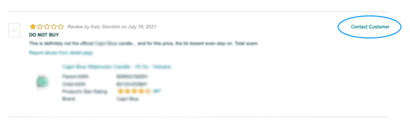 How to Respond to Amazon Negative Reviews contact customer 2