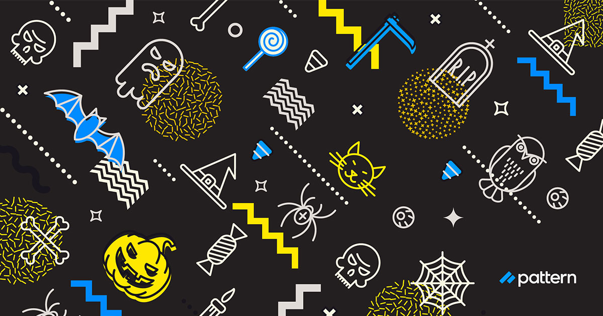 pattern halloween header