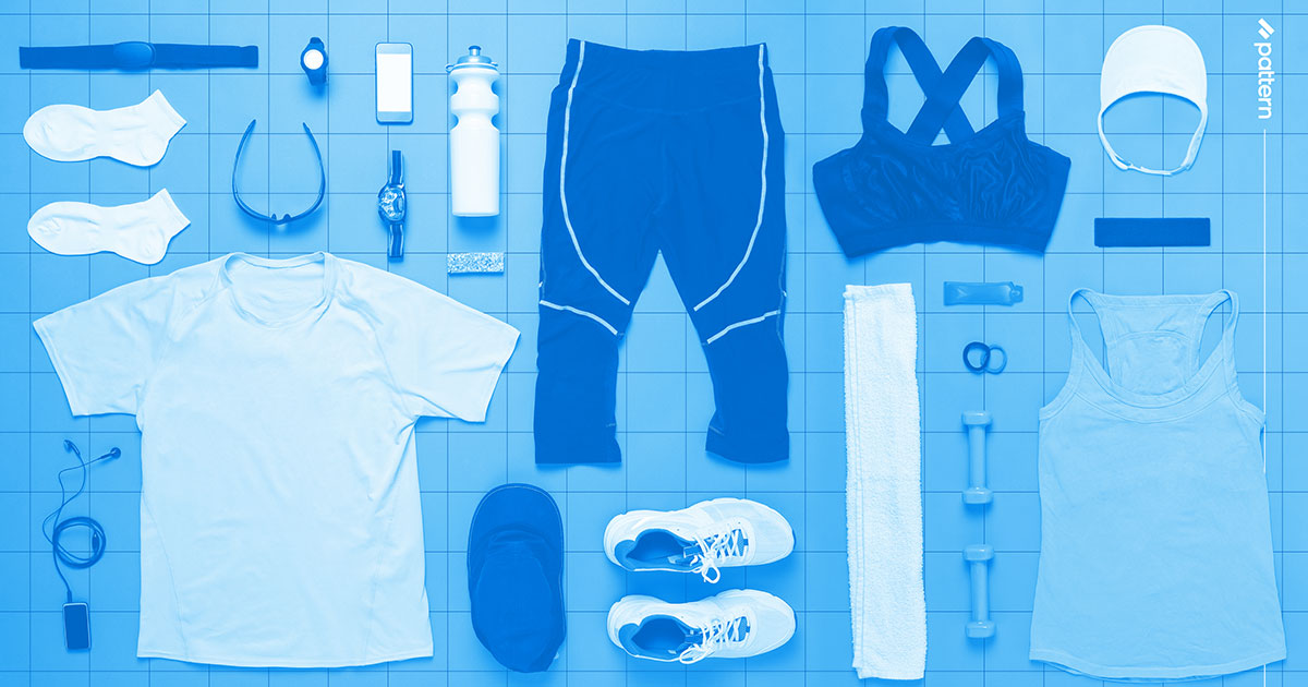 pattern running clothes