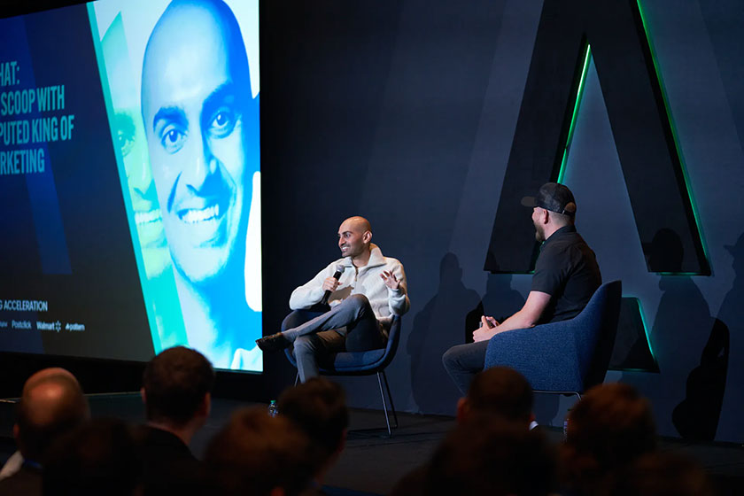 neil patel talking on stage