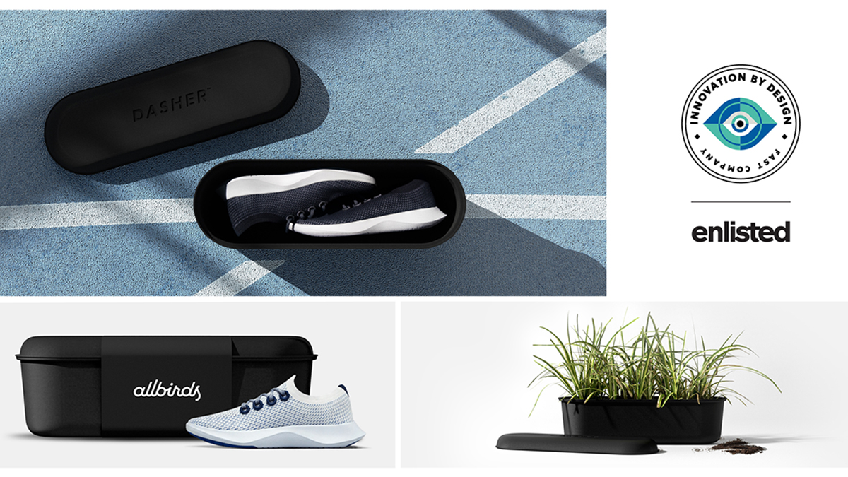 Enlisted Design Honored in Fast Company's 2020 Innovation by Design Awards for Their Allbirds Fully Compostable Packaging Design